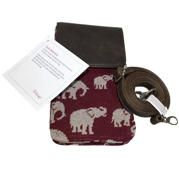 THIRTY ONE 31 Gifts Call Me Crossbody Safari Weave Elephants Shoulder Strap New - Picture 2 of 9